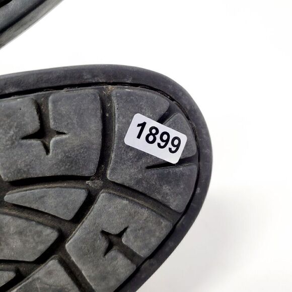 Born Ankle Boots Womens 9 Trinculo Black Suede Comfort Buckle Strap Moto Bootie - Picture 12 of 12